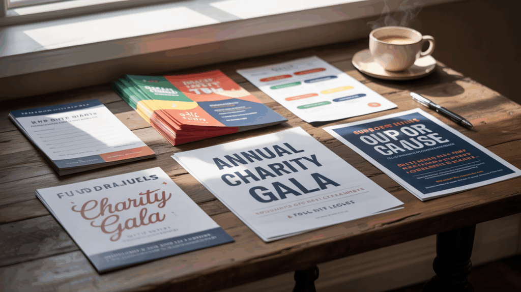 Types of Fundraiser Print Materials